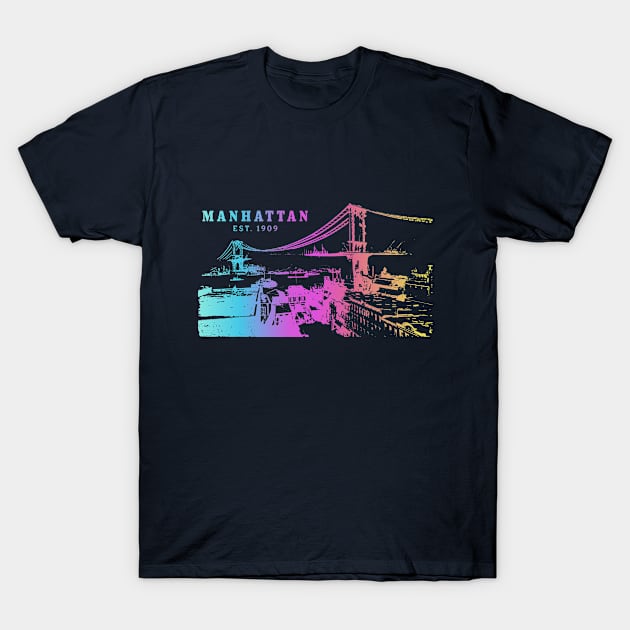 Manhattan Bridge US T-Shirt by PallKris